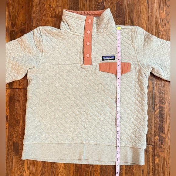 PATAGONIA W’s Organic Cotton Quilt Snap-T Pullover in Gray and Coral Size Small - Picture 5 of 7